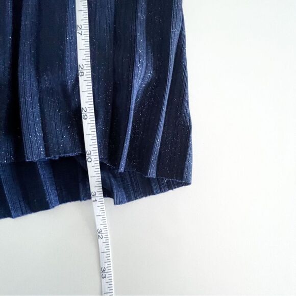 Hollister Mini Dress Navy Blue Sparkle Women's S Stretchy Pleated Skirt Lined - Picture 8 of 8